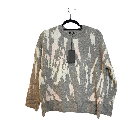 NEW Rails Virgo Tie Dye Long Sleeve Pullover Sweater Gra Women's Size Medium - Picture 2 of 11